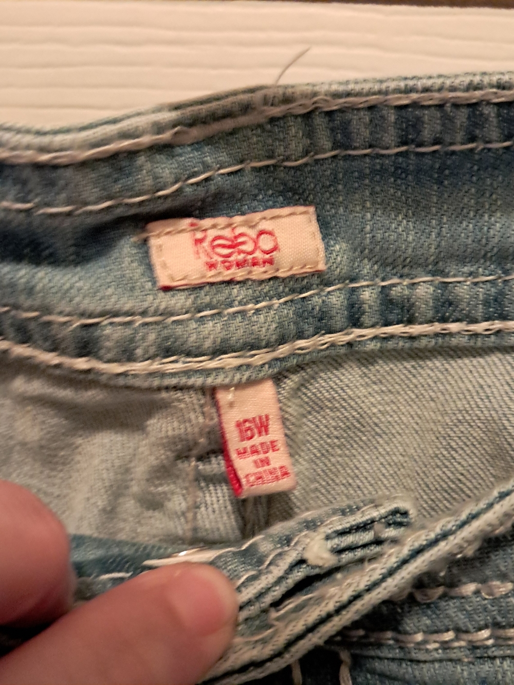 Reba Light Blue Women's Stretch Jeans Size 16W - Picture 4 of 4
